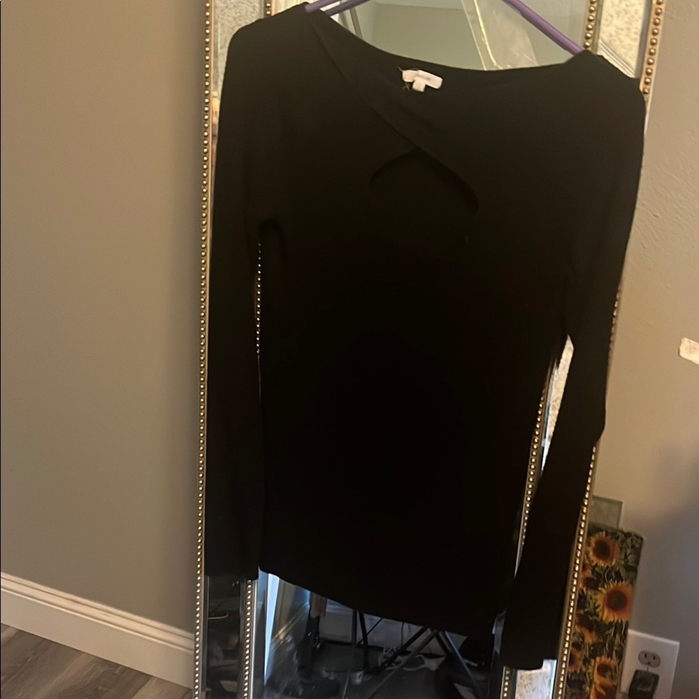 Maurices Black Top with Cutout Detail size XS